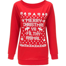 Fashion Print Women Loose Pullover Tops O Neck Long Sleeve Tops Shirt Blouse Plus Size S-L J4U66