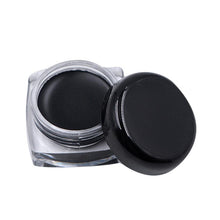 Fashion Cosmetic Waterproof Eye Liner pencil make up black liquid Eyeliner Shadow Gel Makeup + Brush Black J4U66