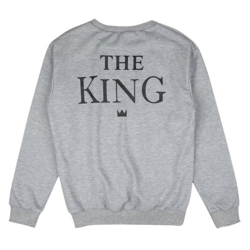 Couples Sweatshirts Print KING QUEEN Long Sleeve Hoodies Lovers Sweatshirt Men and Pullovers J4U66
