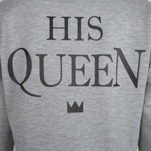 Couples Sweatshirts Print KING QUEEN Long Sleeve Hoodies Lovers Sweatshirt Men and Pullovers J4U66