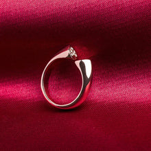 crystal heart rings roxi women wedding engagement love sweet jewelry rings rose gold plated smooth opening rings J4U66