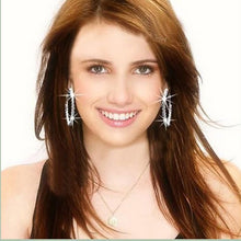 Crystal Rhinestone Exaggerated Luxury Big Circle Earrings Ear Ring J4U66