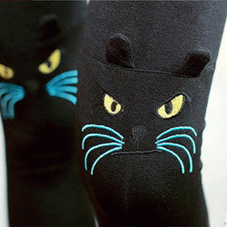 Cute Cat Printed Leggings Women Pants Cute Cotton Girl Leggings Women Clothing 5 Colors J4U66