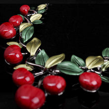 Cute Cherry Statement Necklace With Earrings Maxi Necklace For Women Best Gift S J4U66