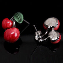 Cute Cherry Statement Necklace With Earrings Maxi Necklace For Women Best Gift S J4U66