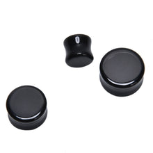 Ear Piercing Jewelry Black 6 Sizes Faux Agate Ear Expander Plugs Stretcher Gauge Tunnels J4U66