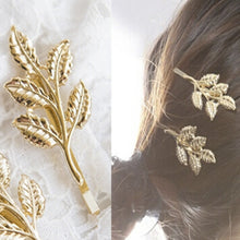 Elegant Europe and America Vintage Side Clip Leaves Hairpins Hair Jewelry Accessories For Women s J4U66