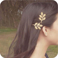 Elegant Europe and America Vintage Side Clip Leaves Hairpins Hair Jewelry Accessories For Women s J4U66
