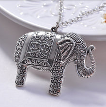 Elephant Ethnic Necklace Africa Elephant Pendant Sweater Long Chain Fine Necklace For Women 45CM J4U66