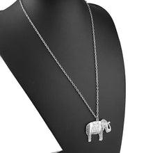 Elephant Ethnic Necklace Africa Elephant Pendant Sweater Long Chain Fine Necklace For Women 45CM J4U66