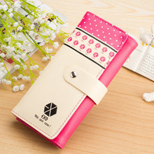 Fashion Flower Women Wallet 6Colors Flower Long Wallets Popular Portable Change Purse Wallet Delicate Casual Lady Cash Purse J4U66