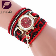 Fashion Women's Ladies Dress Watches Key Braided Rhinestone Quartz Wrist Watches Lady Dress Watches Relogio Femininos J4U66