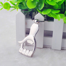 Hand Bottle Opener Hand Key Ring Chain Multifunctional Metal Key Chain Versatile Wedding Gift  J4U66