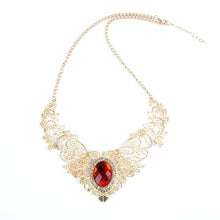 hollow carved peach heart rhinestone women lady long necklace bronze silver golden jewelry J4U66