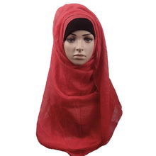 Fashion Islamic Turban Head Wear Band Neck ChCover Bonnet Muslim Short Hijab Shawls Arab Women Scarf J4U66