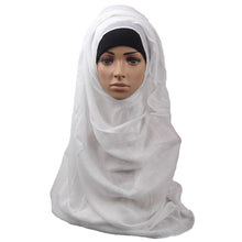Fashion Islamic Turban Head Wear Band Neck ChCover Bonnet Muslim Short Hijab Shawls Arab Women Scarf J4U66