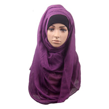 Fashion Islamic Turban Head Wear Band Neck ChCover Bonnet Muslim Short Hijab Shawls Arab Women Scarf J4U66