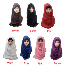 Fashion Islamic Turban Head Wear Band Neck ChCover Bonnet Muslim Short Hijab Shawls Arab Women Scarf J4U66