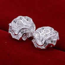 Jewelry Earring Women Cute Rose Stud Earrings Gifts For Lady Jewelry Silver Color J4U66
