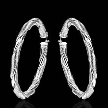 jewelry womens silver plated big round hoop earings bijoux earrings for wedding smte50 J4U66