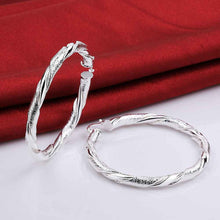 jewelry womens silver plated big round hoop earings bijoux earrings for wedding smte50 J4U66