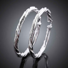 jewelry womens silver plated big round hoop earings bijoux earrings for wedding smte50 J4U66