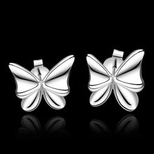 jewelry womens silver plated buttfly means stud earings bijoux earrings for wedding smte540 J4U66
