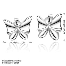 jewelry womens silver plated buttfly means stud earings bijoux earrings for wedding smte540 J4U66