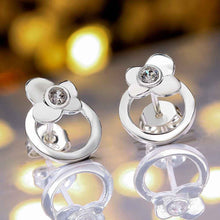 jewelry womens silver plated circle stud earings bijoux earrings for wedding smte5 J4U66