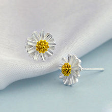Jewelry Imitation silver models Daisy Gerbera daisy fresh high-end jewelry gift earrings J4U66
