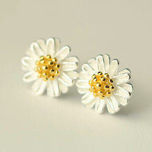Jewelry Imitation silver models Daisy Gerbera daisy fresh high-end jewelry gift earrings J4U66
