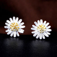 Jewelry Imitation silver models Daisy Gerbera daisy fresh high-end jewelry gift earrings J4U66