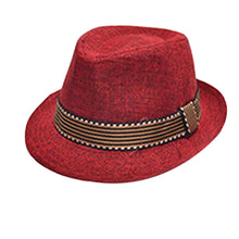 kids baby fedora hats jazz cool boy girl cap pography top hat cotton trilby J4U66