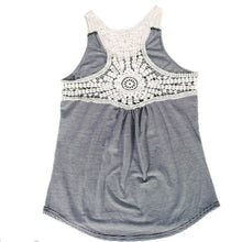 Lace Crochet Back Striped Vest Casual Plus Size Sleeveless Tank Top Shirt blusa S-XL DesignWomen Sexy Tank Tops J4U66