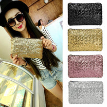 ladies women clutch bag dazzling sequins glitter sparkling handbag evening party day clutch bag golden silver pink black J4U66