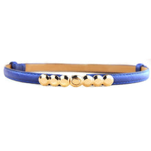 Fashion Lady PU Leather Alloy Thin Belts press design Thin Skinny Waistband P1 J4U66