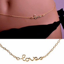 Lady Sexy Bikini eight Eternal Love Lucky Body Waist Sexy Crossover Gold Belly Chain Girls Body Chain Jewelry J4U66