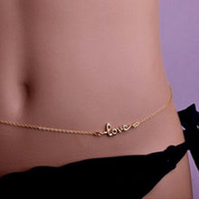 Lady Sexy Bikini eight Eternal Love Lucky Body Waist Sexy Crossover Gold Belly Chain Girls Body Chain Jewelry J4U66