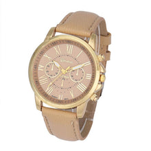 Fashion Luxury Roman Women's Leather Quartz Watch Fashion Numerals Wrist Watch  J4U66