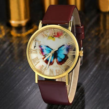 Fashion Luxury Roman Women's Leather Quartz Watch Fashion Numerals Wrist Watch  J4U66