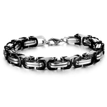 Men Bracelets Gold Chain Link Bracelet Stainless Steel Width 8mm Bracelet Y8 J4U66