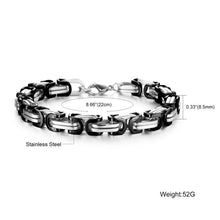 Men Bracelets Gold Chain Link Bracelet Stainless Steel Width 8mm Bracelet Y8 J4U66