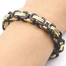 Men Bracelets Gold Chain Link Bracelet Stainless Steel Width 8mm Bracelet Y8 J4U66