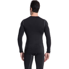 Men Plush Base Layer Long Sleeve Slim Fit Thermal Warm Underwear Tops Undershirt J4U66