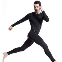 Men Plush Base Layer Long Sleeve Slim Fit Thermal Warm Underwear Tops Undershirt J4U66