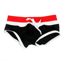 men tied rope boxers swimwear beachwearcolor matched trunks low rise boxer J4U66