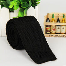 mens tie knit knitted tie necktie narrow slim skinny woven J4U66