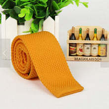 mens tie knit knitted tie necktie narrow slim skinny woven J4U66