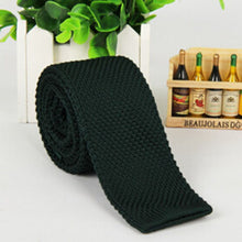 mens tie knit knitted tie necktie narrow slim skinny woven J4U66