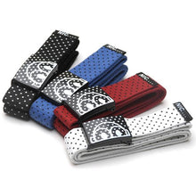 Fashion Mens Canvas Waist Belts Smooth Buckle Polka Dots Waistband Straps Belt J4U66